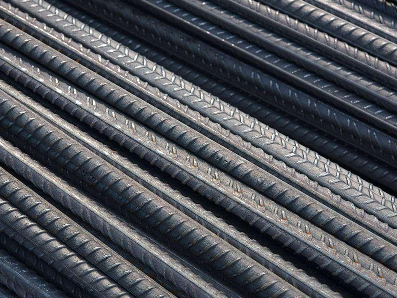 Ribbed concrete iron rods